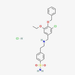 4-(2-{[4-(benzyloxy)-3-chloro-5-ethoxybenzyl]amino}ethyl)benzenesulfonamide hydrochloride