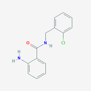 molecular formula C14H13ClN2O B4169235 2-amino-N-(2-chlorobenzyl)benzamide 