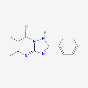 molecular formula C13H12N4O B4169253 5,6-dimethyl-2-phenyl[1,2,4]triazolo[1,5-a]pyrimidin-7(4H)-one 