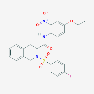 N-(4-ethoxy-2-nitrophenyl)-2-[(4-fluorophenyl)sulfonyl]-1,2,3,4-tetrahydro-3-isoquinolinecarboxamide