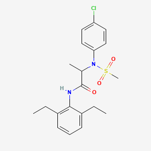 N~2~-(4-chlorophenyl)-N~1~-(2,6-diethylphenyl)-N~2~-(methylsulfonyl)alaninamide