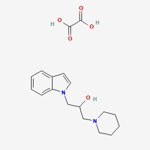 1-(1H-indol-1-yl)-3-(1-piperidinyl)-2-propanol oxalate