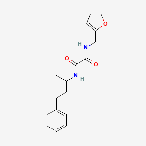 molecular formula C17H20N2O3 B4169406 N-(2-furylmethyl)-N'-(1-methyl-3-phenylpropyl)ethanediamide 