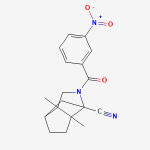 molecular formula C18H19N3O3 B4169513 6,7-dimethyl-4-(3-nitrobenzoyl)-4-azatricyclo[4.3.0.0~3,7~]nonane-3-carbonitrile 