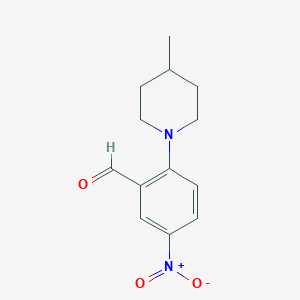 molecular formula C13H16N2O3 B4169533 2-(4-methyl-1-piperidinyl)-5-nitrobenzaldehyde 