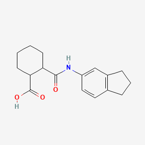 2-[(2,3-dihydro-1H-inden-5-ylamino)carbonyl]cyclohexanecarboxylic acid