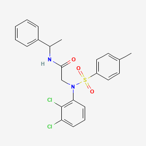 molecular formula C23H22Cl2N2O3S B4169553 N~2~-(2,3-dichlorophenyl)-N~2~-[(4-methylphenyl)sulfonyl]-N~1~-(1-phenylethyl)glycinamide 