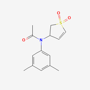 molecular formula C14H17NO3S B4169555 N-(3,5-dimethylphenyl)-N-(1,1-dioxido-2,3-dihydro-3-thienyl)acetamide 