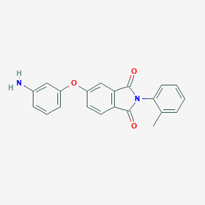 molecular formula C21H16N2O3 B416963 5-(3-Aminophenoxy)-2-(2-methylphenyl)isoindole-1,3-dione 