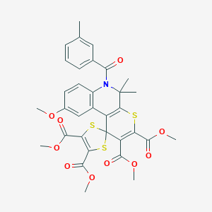 molecular formula C33H31NO10S3 B416966 Tetramethyl)phenol 