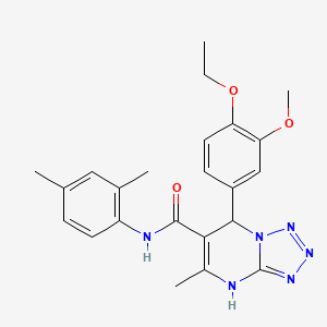 molecular formula C23H26N6O3 B4169688 N-(2,4-dimethylphenyl)-7-(4-ethoxy-3-methoxyphenyl)-5-methyl-4,7-dihydrotetrazolo[1,5-a]pyrimidine-6-carboxamide 