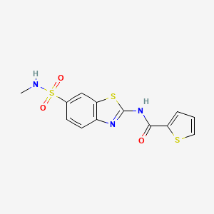 N-{6-[(methylamino)sulfonyl]-1,3-benzothiazol-2-yl}-2-thiophenecarboxamide