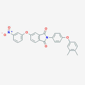 molecular formula C28H20N2O6 B416973 2-[4-(3,4-Dimethyl-phenoxy)-phenyl]-5-(3-nitro-phenoxy)-isoindole-1,3-dione 