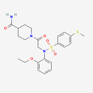 1-(N-(2-ethoxyphenyl)-N-{[4-(methylthio)phenyl]sulfonyl}glycyl)-4-piperidinecarboxamide