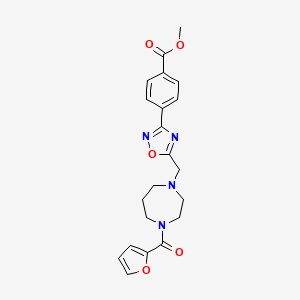 methyl 4-(5-{[4-(2-furoyl)-1,4-diazepan-1-yl]methyl}-1,2,4-oxadiazol-3-yl)benzoate