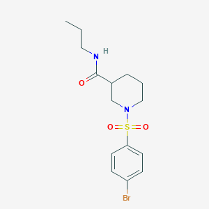 1-[(4-bromophenyl)sulfonyl]-N-propyl-3-piperidinecarboxamide