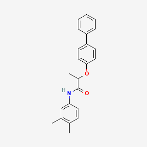 2-(4-biphenylyloxy)-N-(3,4-dimethylphenyl)propanamide