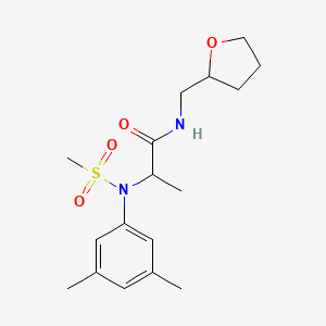 N~2~-(3,5-dimethylphenyl)-N~2~-(methylsulfonyl)-N~1~-(tetrahydro-2-furanylmethyl)alaninamide