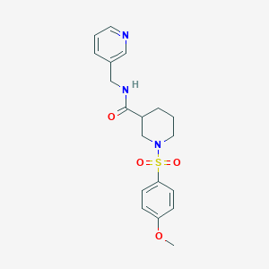 1-[(4-methoxyphenyl)sulfonyl]-N-(3-pyridinylmethyl)-3-piperidinecarboxamide