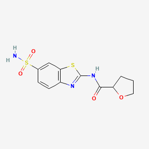 N-[6-(aminosulfonyl)-1,3-benzothiazol-2-yl]tetrahydro-2-furancarboxamide