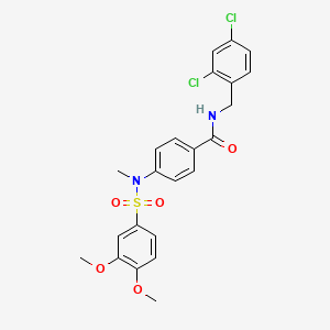 N-(2,4-dichlorobenzyl)-4-[[(3,4-dimethoxyphenyl)sulfonyl](methyl)amino]benzamide