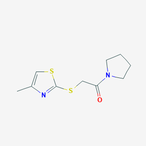 4-methyl-2-{[2-oxo-2-(1-pyrrolidinyl)ethyl]thio}-1,3-thiazole