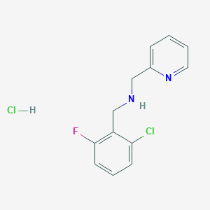 molecular formula C13H13Cl2FN2 B4169962 (2-chloro-6-fluorobenzyl)(2-pyridinylmethyl)amine hydrochloride 