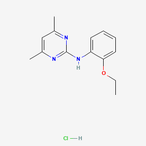 molecular formula C14H18ClN3O B4169966 N-(2-ethoxyphenyl)-4,6-dimethyl-2-pyrimidinamine hydrochloride 