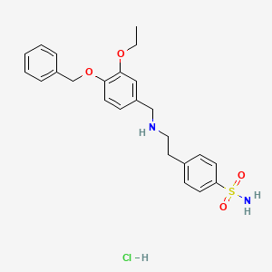 4-(2-{[4-(benzyloxy)-3-ethoxybenzyl]amino}ethyl)benzenesulfonamide hydrochloride