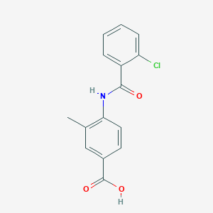 4-[(2-chlorobenzoyl)amino]-3-methylbenzoic acid