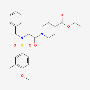 ethyl 1-{N-benzyl-N-[(4-methoxy-3-methylphenyl)sulfonyl]glycyl}-4-piperidinecarboxylate