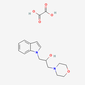 molecular formula C17H22N2O6 B4170015 1-(1H-indol-1-yl)-3-(4-morpholinyl)-2-propanol oxalate 