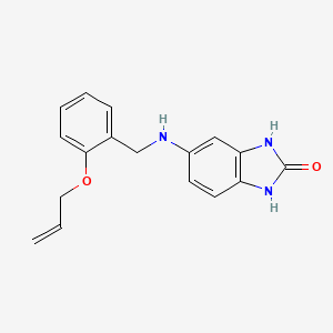 molecular formula C17H17N3O2 B4170166 5-{[2-(allyloxy)benzyl]amino}-1,3-dihydro-2H-benzimidazol-2-one 