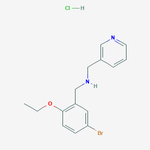molecular formula C15H18BrClN2O B4170315 (5-bromo-2-ethoxybenzyl)(3-pyridinylmethyl)amine hydrochloride 