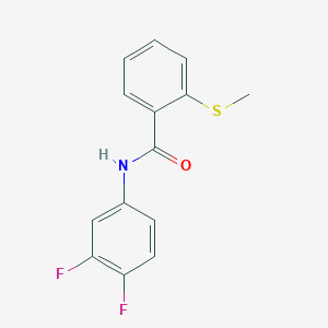 N-(3,4-difluorophenyl)-2-(methylthio)benzamide