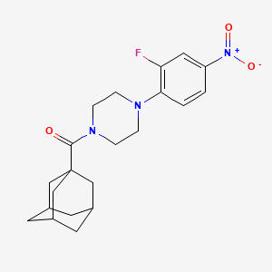 molecular formula C21H26FN3O3 B4170397 1-(1-adamantylcarbonyl)-4-(2-fluoro-4-nitrophenyl)piperazine 