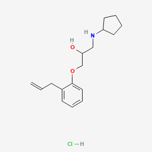 molecular formula C17H26ClNO2 B4170420 1-(2-allylphenoxy)-3-(cyclopentylamino)-2-propanol hydrochloride 