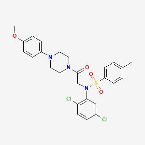 molecular formula C26H27Cl2N3O4S B4170429 N-(2,5-dichlorophenyl)-N-{2-[4-(4-methoxyphenyl)-1-piperazinyl]-2-oxoethyl}-4-methylbenzenesulfonamide 