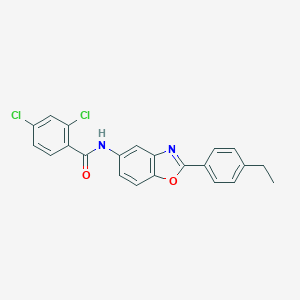 2,4-dichloro-N-[2-(4-ethylphenyl)-1,3-benzoxazol-5-yl]benzamide