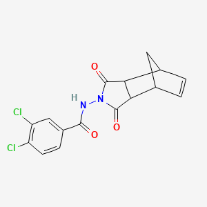 3,4-dichloro-N-(3,5-dioxo-4-azatricyclo[5.2.1.0~2,6~]dec-8-en-4-yl)benzamide