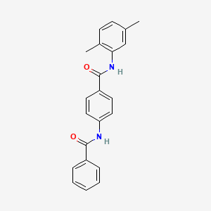 molecular formula C22H20N2O2 B4170513 4-(benzoylamino)-N-(2,5-dimethylphenyl)benzamide 