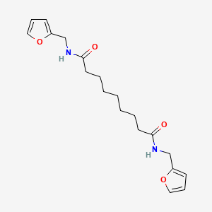 molecular formula C19H26N2O4 B4170533 N,N'-bis(2-furylmethyl)nonanediamide 