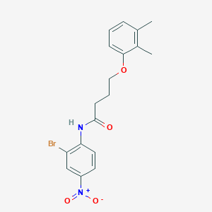 molecular formula C18H19BrN2O4 B4170620 N-(2-bromo-4-nitrophenyl)-4-(2,3-dimethylphenoxy)butanamide 