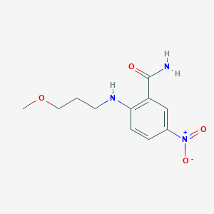 molecular formula C11H15N3O4 B4170641 2-[(3-methoxypropyl)amino]-5-nitrobenzamide 