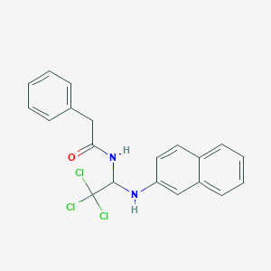 2-phenyl-N-[2,2,2-trichloro-1-(naphthalen-2-ylamino)ethyl]acetamide