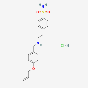 molecular formula C18H23ClN2O3S B4170731 4-(2-{[4-(allyloxy)benzyl]amino}ethyl)benzenesulfonamide hydrochloride 