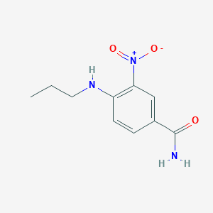 molecular formula C10H13N3O3 B4170744 3-nitro-4-(propylamino)benzamide 