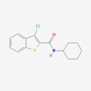 molecular formula C15H16ClNOS B417076 3-chloro-N-cyclohexyl-1-benzothiophene-2-carboxamide CAS No. 162090-69-9