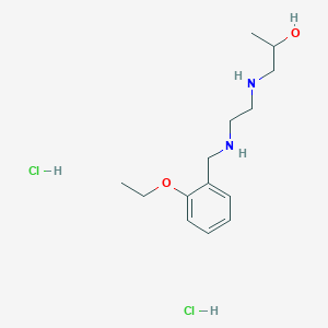molecular formula C14H26Cl2N2O2 B4170796 1-({2-[(2-ethoxybenzyl)amino]ethyl}amino)-2-propanol dihydrochloride 