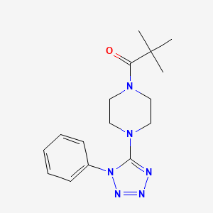 1-(2,2-dimethylpropanoyl)-4-(1-phenyl-1H-tetrazol-5-yl)piperazine